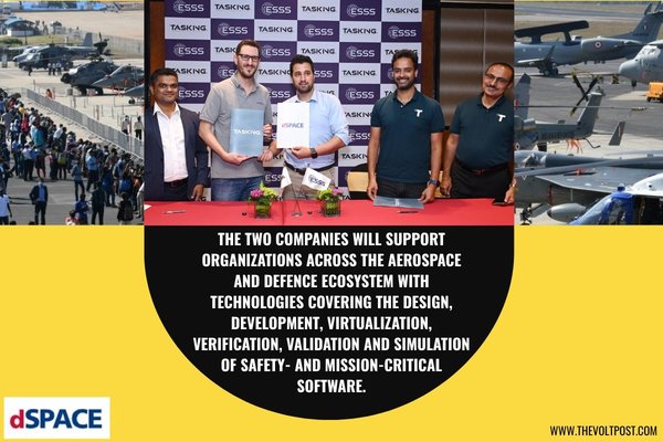 TASKING, dSPACE MoU for India’s Aerospace Defence Sector The Volt Post