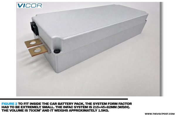INFAC opt Vicor 800V-to-48V DC-DC converter in Battery Pack The Volt Post1