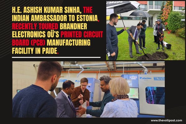 Indian Ambassador to Estonia at Brandner Electronics The Volt Post