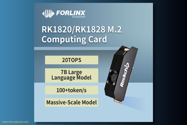 OK3588-C four RK1828 AI accelerator cards PCIe bus for LLM The Volt Post4