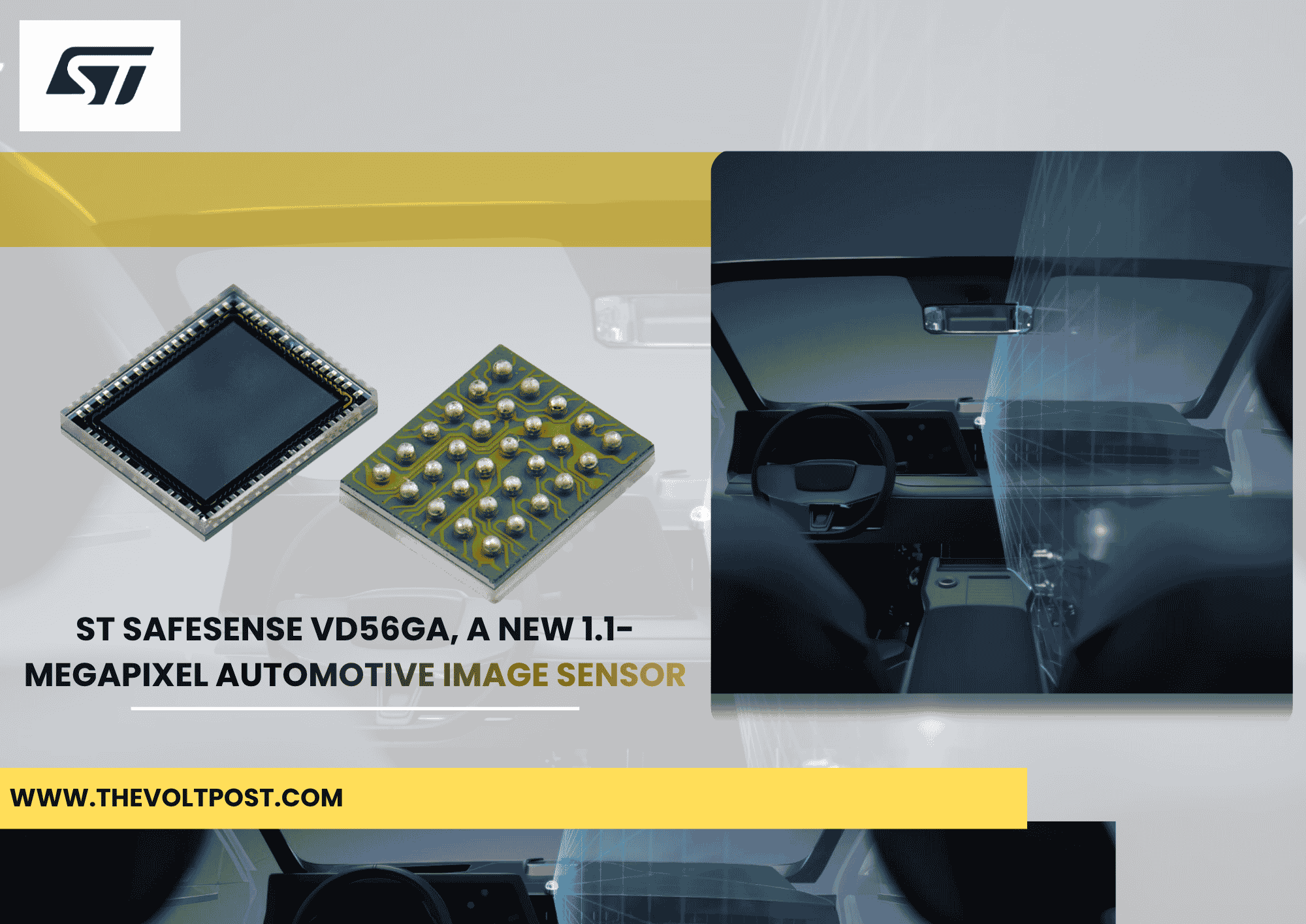ST SafeSense VD56GA 1.1-megapixel automotive image sensor The Volt Post