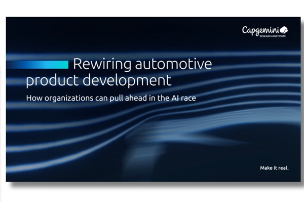AI in Automotive product development research by Capgemini The Volt Post